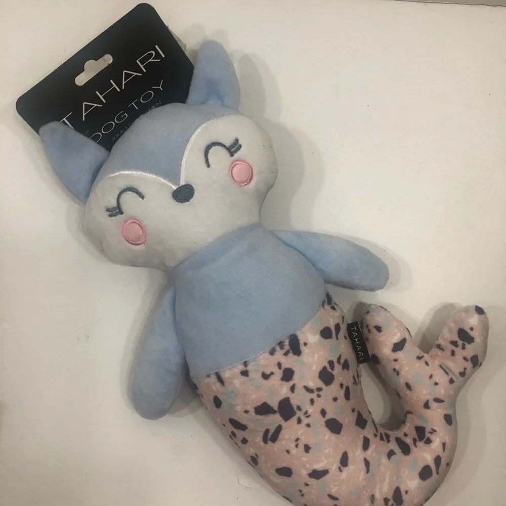 Tahari Blue Fox Plush Toy